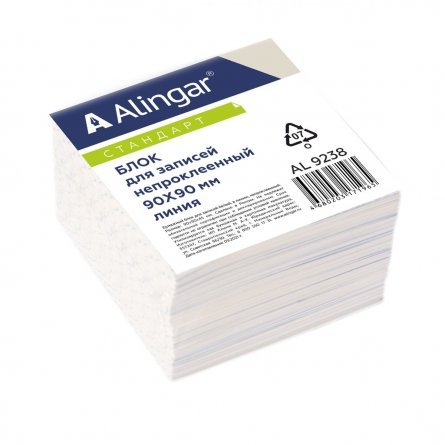 Блок бумажный для записи  Alingar, 9*9*5 см, бумага линован.в линию фото 1