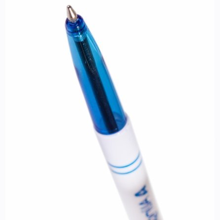Ручка шариковая Alingar "Point", 0,7 мм, синяя, круглый, белый, пластиковый корпус, картонная упаковка фото 3