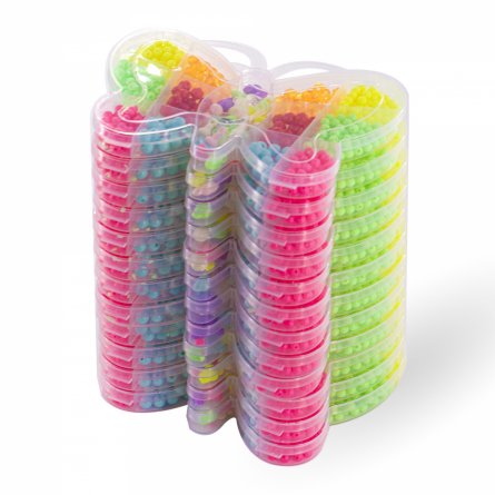 Набор для создания украшений-бусины Alingar, 145х185х20 мм, "Butterfly", 3 вида бусин, подвески, 1х1,8 м леска, пластик.пенал фото 2