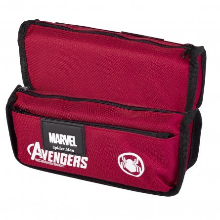 Пенал-косметичка Alingar, ткань, молния, боковой карман, 21 см х 8 см х 6 см, "Avengers", ассорти фото 2