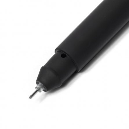 Ручка гелевая, Alingar, "Neo" черная, 0,5 мм., игольчатый наконечник, soft корпус фото 3