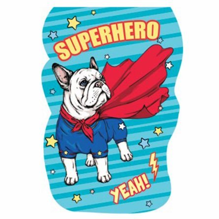 Закладка - магнитная, Мир открыток, 158*55 мм "Собака-супергерой" фото 1
