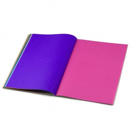 Набор цветного картона (7 цветов, 14 листов) и цветной бумаги (8 цветов, 8 листов) Alingar, А4, на скрепке, "Ассорти" фото 13