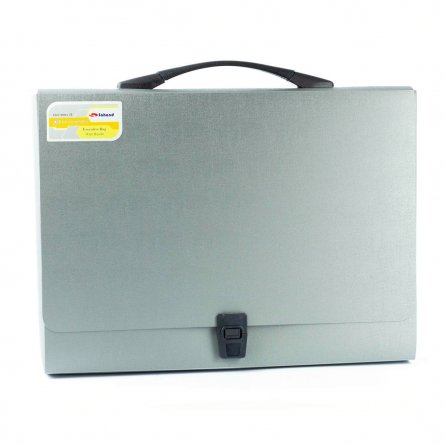 Папка-портфель на застежке Sahand, А4 360х265х40 мм, пластиковая, 800 мкм, ассорти, "Metallic" фото 3