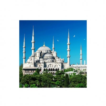 Алмазная мозаика Alingar, на подрамнике, с полным заполнением, (матов.), 20х30 см, 19 цветов, "Голубая мечеть" фото 1