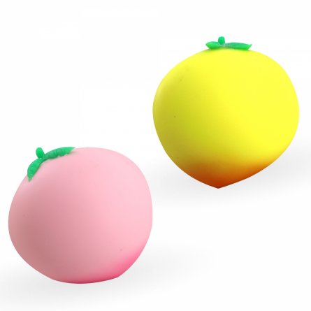 Мялка-антистресс "Персик", цвет ассорти,  индивидуальная упаковка, 12 шт. в картонной упаковке фото 1