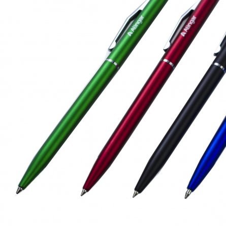 Ручка шариковая Alingar "Гармония", 0,7 мм, синяя, автоматическая, круглый, цветной, пластиковый корпус, картонная упаковка фото 3
