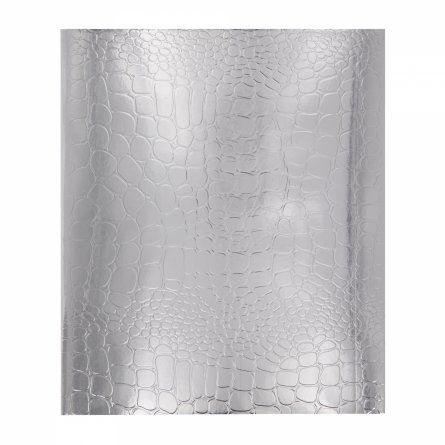 Тетрадь 48л., А5, клетка, Alingar "Silver Croco metallic", скрепка, дизайнерский картон, тиснение, блок офсет, 100% белизна фото 1