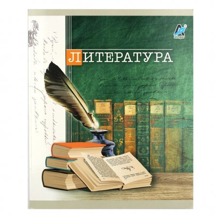 Тетрадь предметная "Литература" А5 36л., со справочным материалом, на скрепке, мелованный картон, Alingar фото 1
