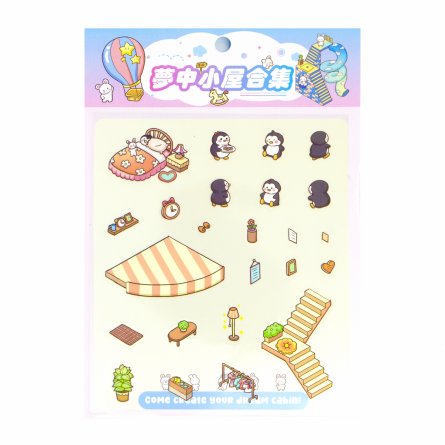 Наклейки для творчества - антистресс, 135*195 мм, "Парк развлечений", MINI, 3D стикеры, 4 локации, 8 листов с наклейками, 10 шт/уп, пакет с европод фото 5