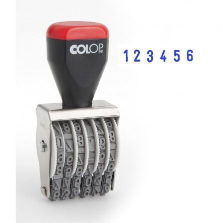 Нумератор ручной COLOP, 6 разрядов, символы 5 мм фото 1