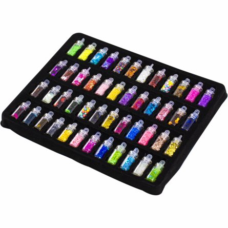 Набор для творчества с эпоксидной смолой и УФ лампой, ZOOMI, 118 предм, эпок.смола 100 мл, глиттер 48 шт.,фурнитура, аксессуары, картон.коробка фото 2