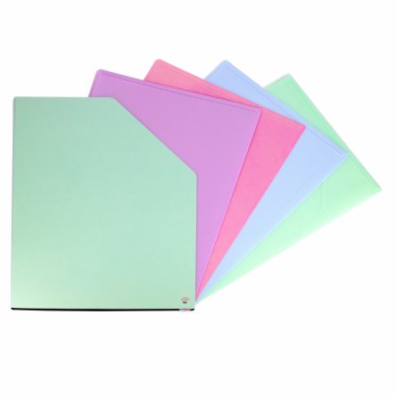 Архивная папка Alingar, 228*172 мм, пластик, 1500 мкм, на резинке с 4 файлами, зеленая фото 3