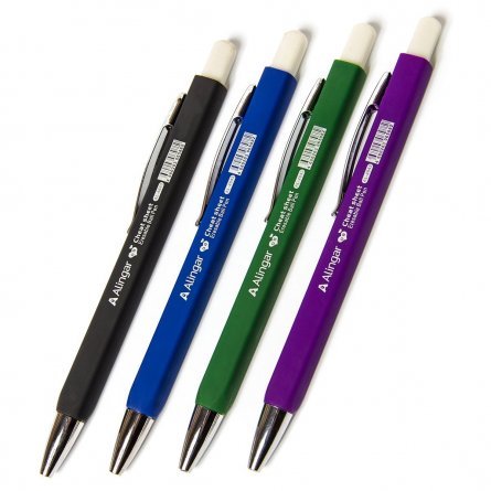 Ручка пиши - стирай,  шариковая, автоматическая, Alingar, "Cheat sheet" синяя, 0,8 мм., soft корпус фото 1