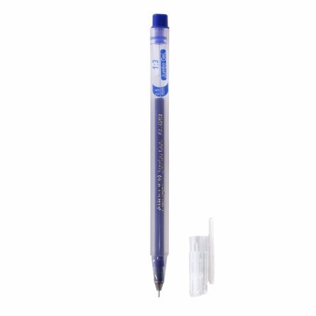 Ручка гелевая Alingar, "Jumbo GeL", 0,5 мм, синяя, игольчатый наконечник, круглый, прозрачный, пластиковый корпус, в уп. 12 шт., картонная упаковка фото 3