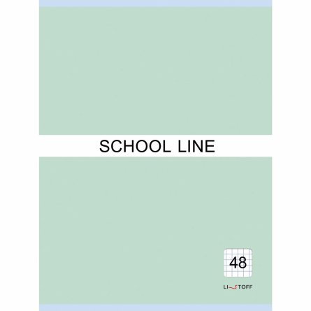 Тетрадь 48л., А4, клетка, Канц-Эксмо "Basic line. Green", скрепка, мелованный картон фото 1