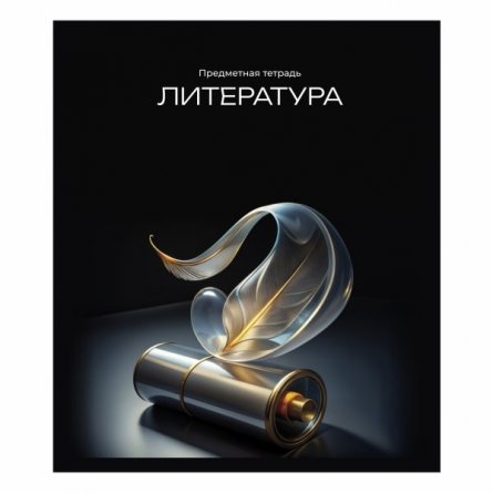 Тетрадь предметная "Литература" А5 48л., линия, со справочным материалом, скрепка, мелованный картон(стандарт), блок офсет, Alingar "Неоновый свет" фото 1