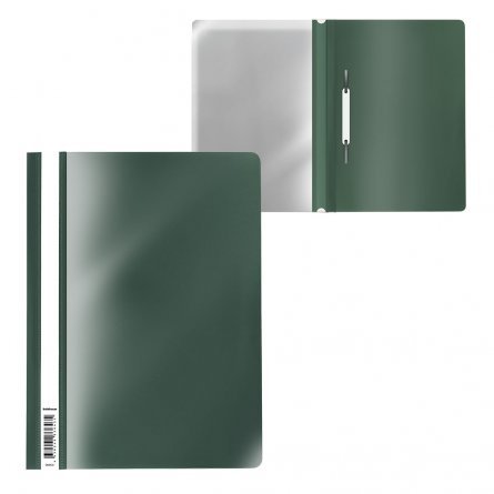 Папка-скоросшиватель пластиковая ErichKrause Fizzy Classic, A4, зеленый, в пакете 20 штук фото 1