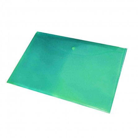 Папка-конверт на кнопке Канцфайл, A3 330 х 430 мм, 180 мкм, зеленая фото 1