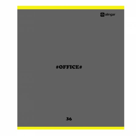 Тетрадь 36 л., А5, клетка, Alingar "Офис", скрепка, офсет,  мелованный картон (стандарт), 4 дизайна в пленке т/у фото 4