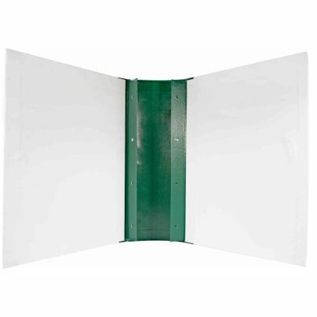 Папка архивная "Дело" А4,  80мм, (форма 21),  бумвинил, с цельнокройным гребешком, шнурки, зелёная фото 2