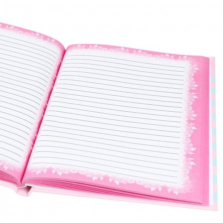 Записная книжка для девочек А5, Проф-Пресс, 7БЦ,,глиттер, 80 л, "Приятные фламинго-1" фото 3