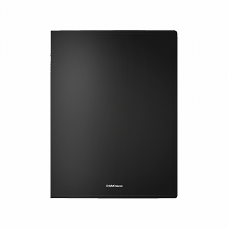 Папка с боковым зажимом ErichKrause "Classic", A4, 238х310х15 мм, 500 мкм, пластик, черный фото 2