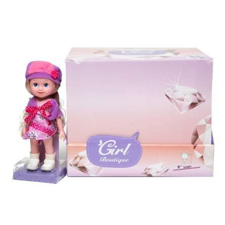 Набор Кукла детская в одежде "Модница", со звуковыми эффектами, 23 см, работает от батареек 12шт/уп фото 3