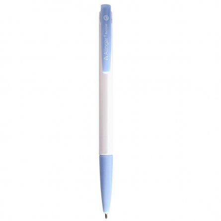 Ручка шариковая Alingar "ARROW", 0,7 мм, синяя, игольчатый наконечник, автоматическая, круглый, белый, пластиковый корпус, картонная упаковка фото 5