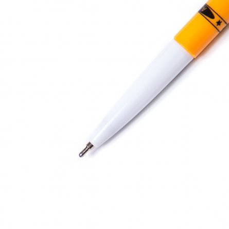 Ручка шариковая Alingar "Simple", 1 мм, черная, игольчатый наконечник, круглый, оранжевый, пластиковый корпус, картонная упаковка фото 3