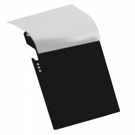 Папка-планшет с верхним зажимом-планкой Alingar, A4, 310*250 мм, пластик, 400 мкм, боковая вырубка под ручку и для фиксации, черный фото 2