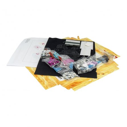 Набор для вышивки пайетками Lori, 230х200х40 мм, картонная упаковка, "Забавный зайка" фото 2