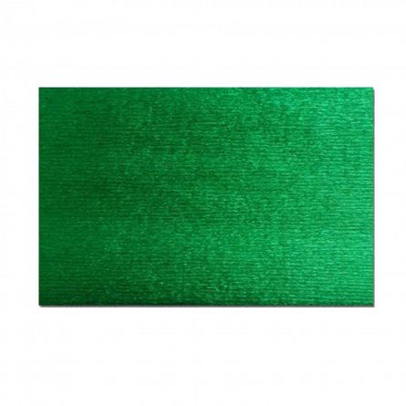 Бумага крепированная Проф-Пресс, 50х250 см, металлизированная, 1 рулон, 1 цвет зеленый, индивидуальная упаковка фото 1