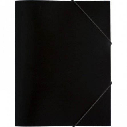 Папка на резинке Канцфайл, A4, черная фото 1