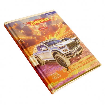Дневник школьный Alingar 1-11 кл. 48л.7БЦ, ламинированный картон, поролон, "Wild car", тиснение, ассорти фото 5