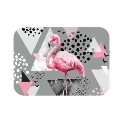 Настольное покрытие для творчества, ПЧЕЛКА, 320 х 430 мм, пластик, "Модный фламинго" фото 1