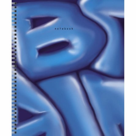 Тетрадь 60л., А5, линия, Канц-Эксмо "Буквы". гребень, мелованный картон фото 2