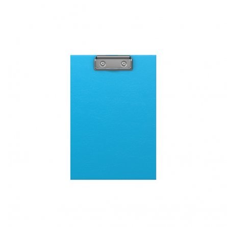 Планшет с верхним зажимом ErichKrause, А5, 160х230х3 мм, бумвинил, 2000 мкм, "Neon" голубой фото 1