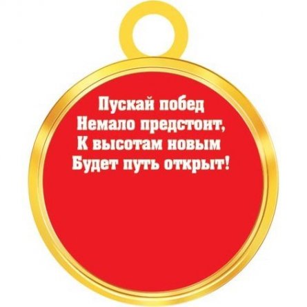 Медаль "Выпускник (РФ)", 100 мм * 100 мм фото 2
