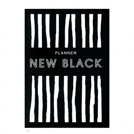 Планинг полудатированный, Канц-Эксмо, швейно клеевой переплет, 48 л., "New Black. Дизайн 5" фото 1