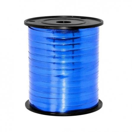 Лента упаковочная "Металлик" (5 мм*225 м) синий фото 1