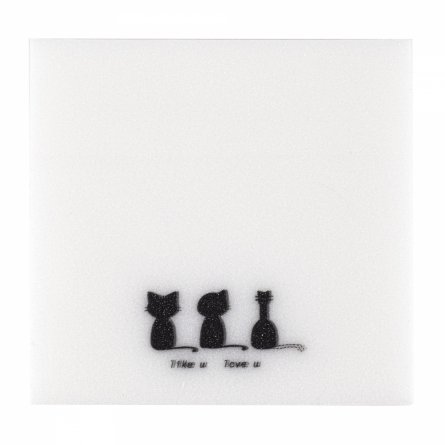 Прозрачные стикеры для заметок с клеевым краем, Alingar, 75 х 75 мм, 50 л., покрытие starlight touch, "Three CATS", зеленый, водонепрониц., европодвес фото 3