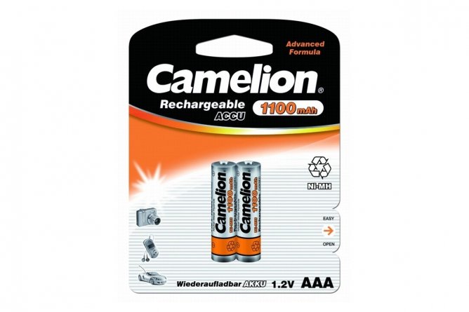 Аккумулятор Camelion R 3 1100mAh Ni-Mh BL-2 (24/480) фото 1