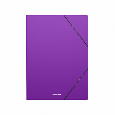 Папка на резинке ErichKrause , A4, 240х330 х30 мм, 600 мкм, пластик, фиолетовая, "Classic" фото 1