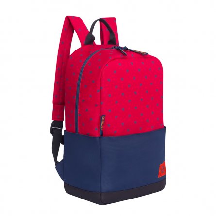 Рюкзак Grizzly универсальный, 27х43х 38,1 см   см, 1 отделение, укрепленная спинка, карман для ноутбук, красный-синий, полиэстер. фото 2