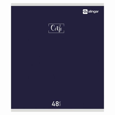 Тетрадь 48л., А5, клетка, Alingar "Style", скрепка, мелованый  картон ( стандарт), блок офсет, 4 дизайна в пленке т/у фото 3