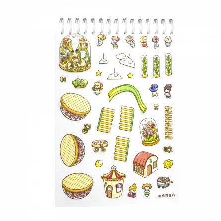 Наклейки для творчества - антистресс блокнот, 135*195 мм, "Sticker Collection", MINI, 3D стикеры, 20 комнат, 20 листов с наклейками, пакет с европодв. фото 25