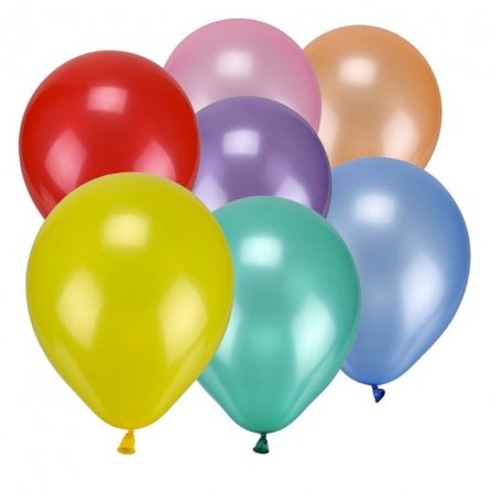 Воздушные шары М 2"/5 см Флуоресцентный ассорти 100 шт.  шар латекс фото 1