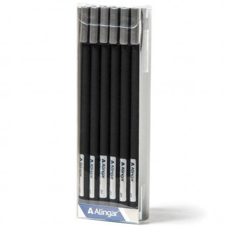 Ручка гелевая, Alingar, "Neo" черная, 0,5 мм., игольчатый наконечник, soft корпус фото 2