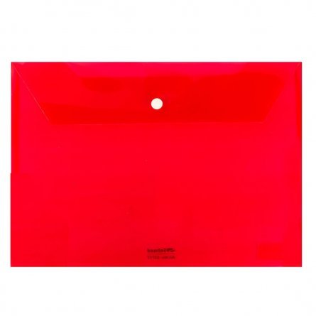 Папка-конверт на кнопке Sahand, A4, 235х330 мм, 160 мкм, ассорти, глянцевая, "Transparent" фото 3